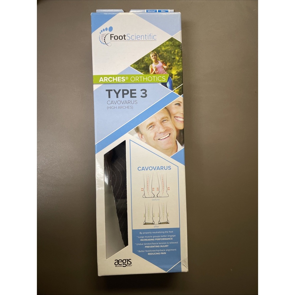 FootScientific Arches Orthotics Type 3 Womens 6-6.5 Mens 4-4.5